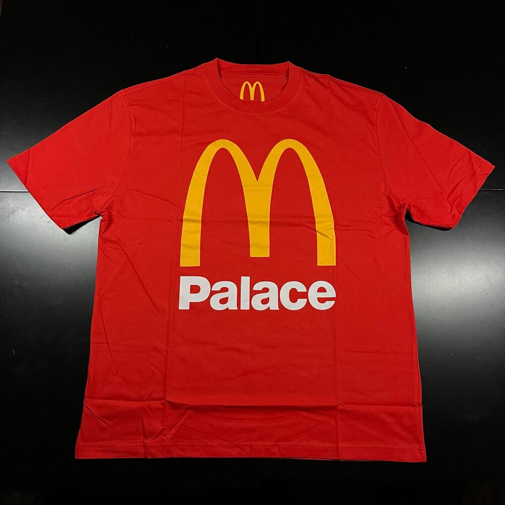 Palace x‎ McDonalds Red Shirt Mens 2XL Palace Skateboards Tee  Logo New